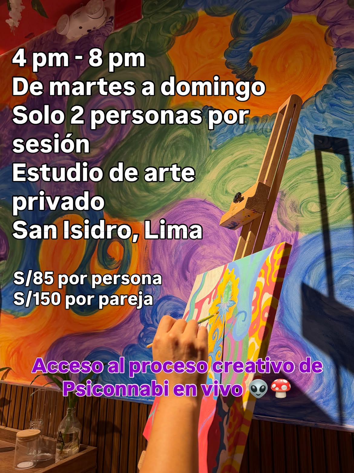 Art Session - 1 Persona - 85 soles
